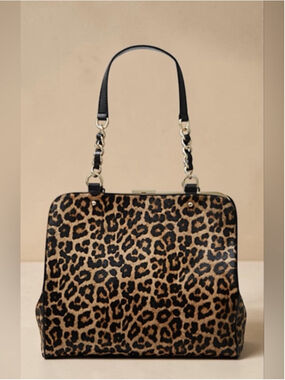 Kate Spade Leopard Print Calf Hair Shoulder Bag